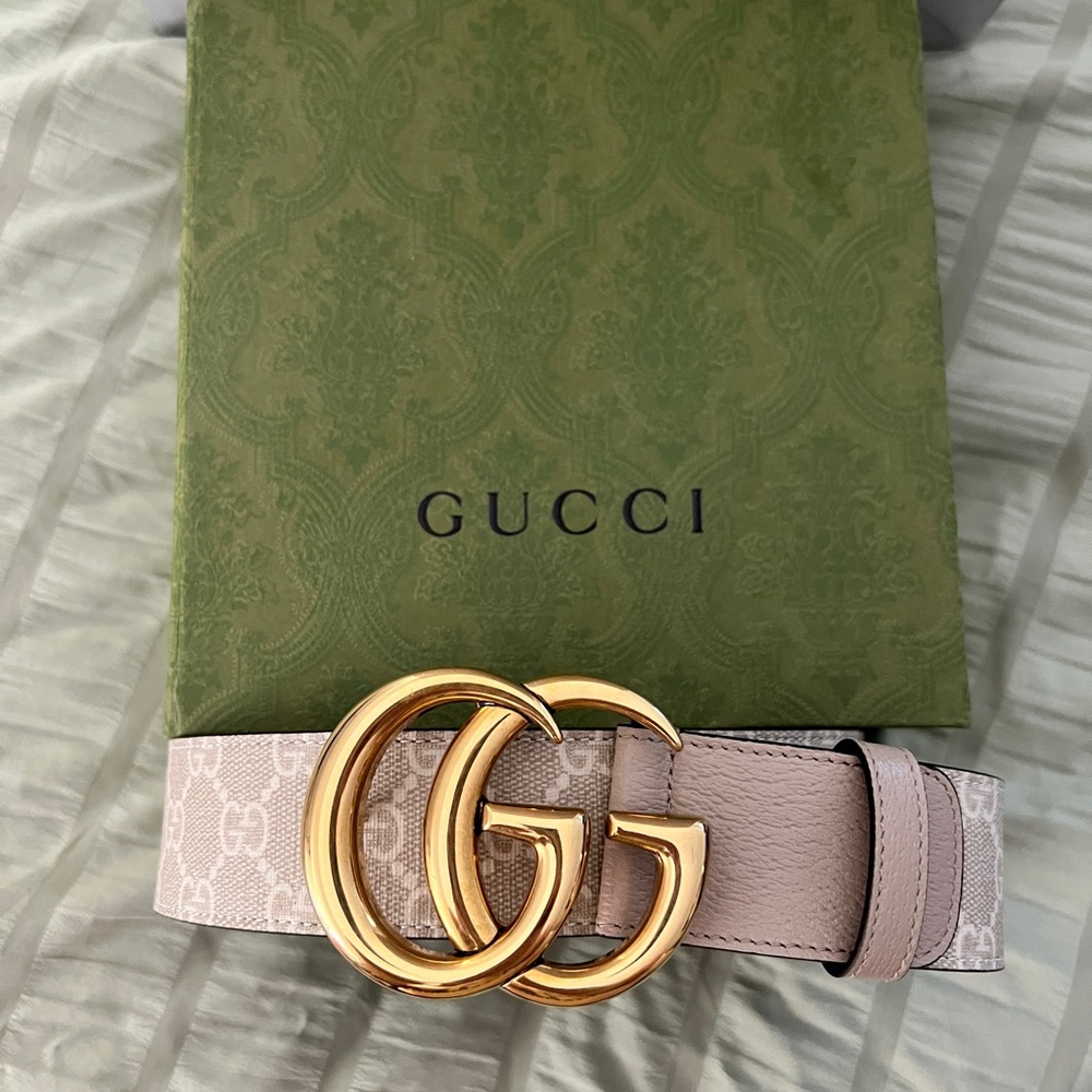 Gucci Marmont Belt Blush